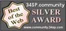 34SP Community Best of the Web Silver Award